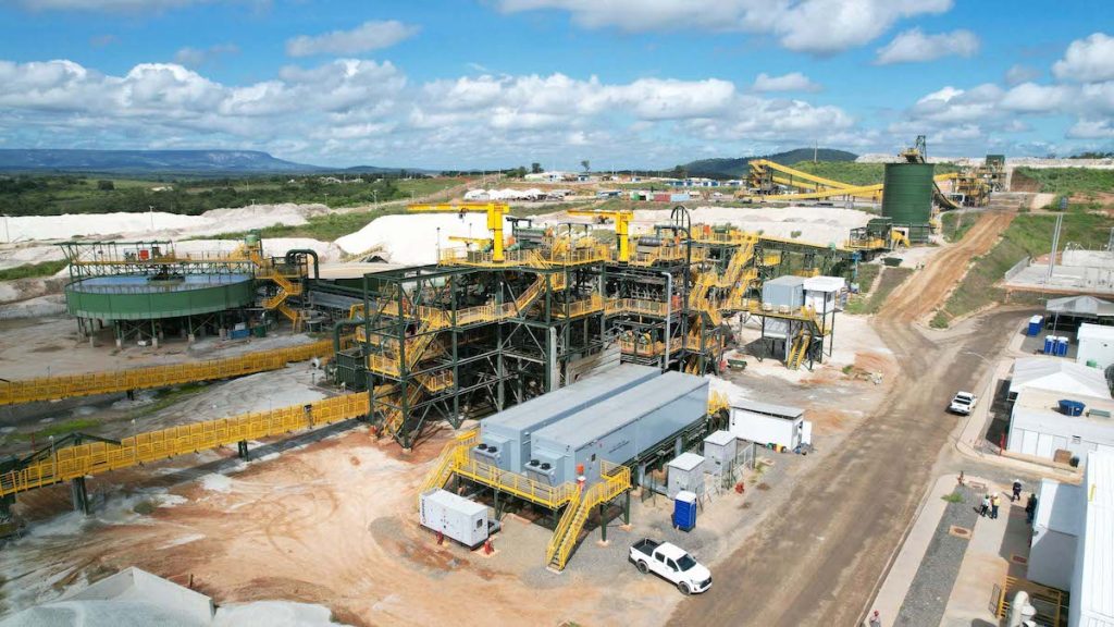 a mining facility in the jungle