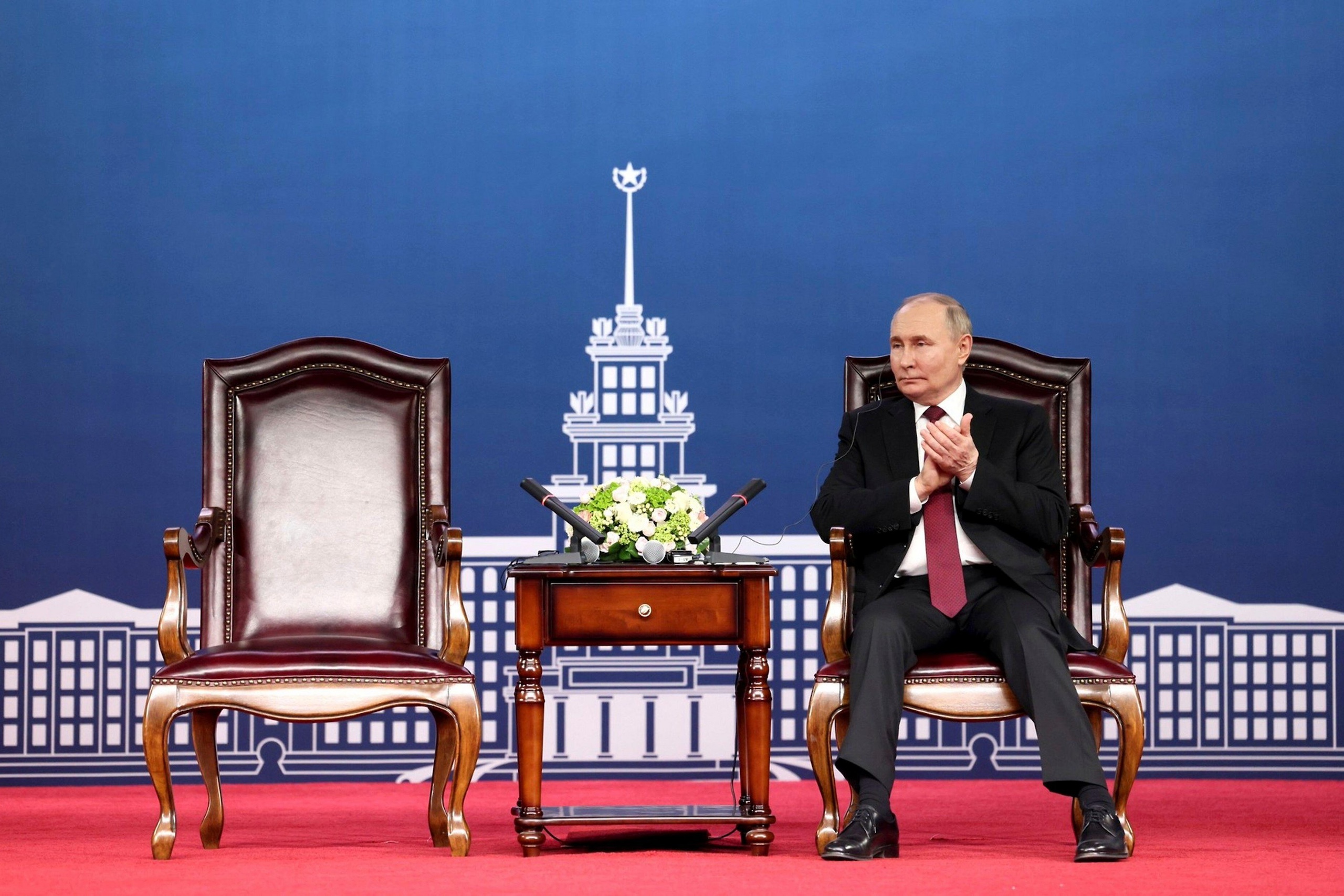 <p>Russian president Vladimir Putin in the northern city of Harbin during his recent visit to China (Image: Russian Presidential Press Service / Alamy)</p>