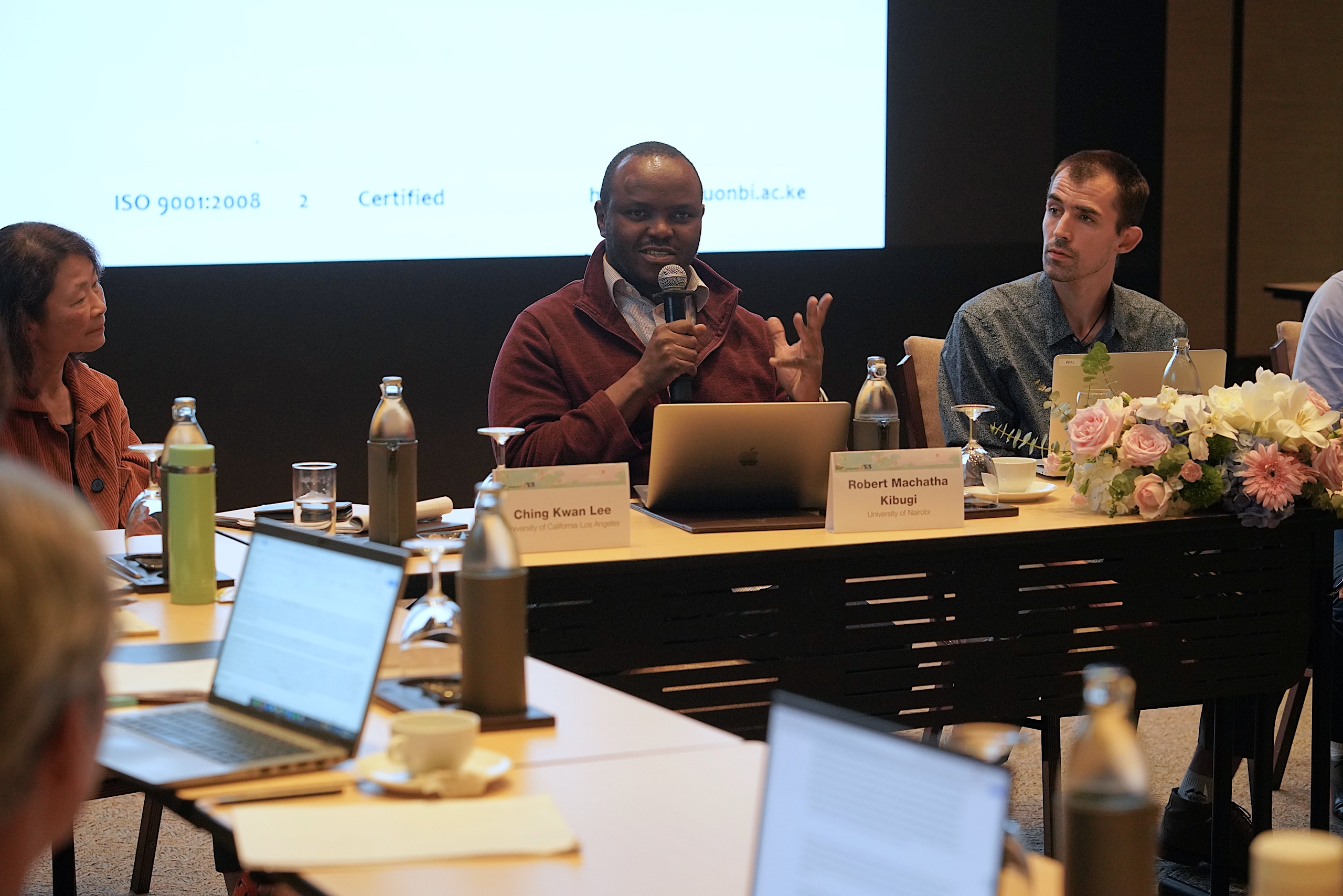 A man speaks at a conference