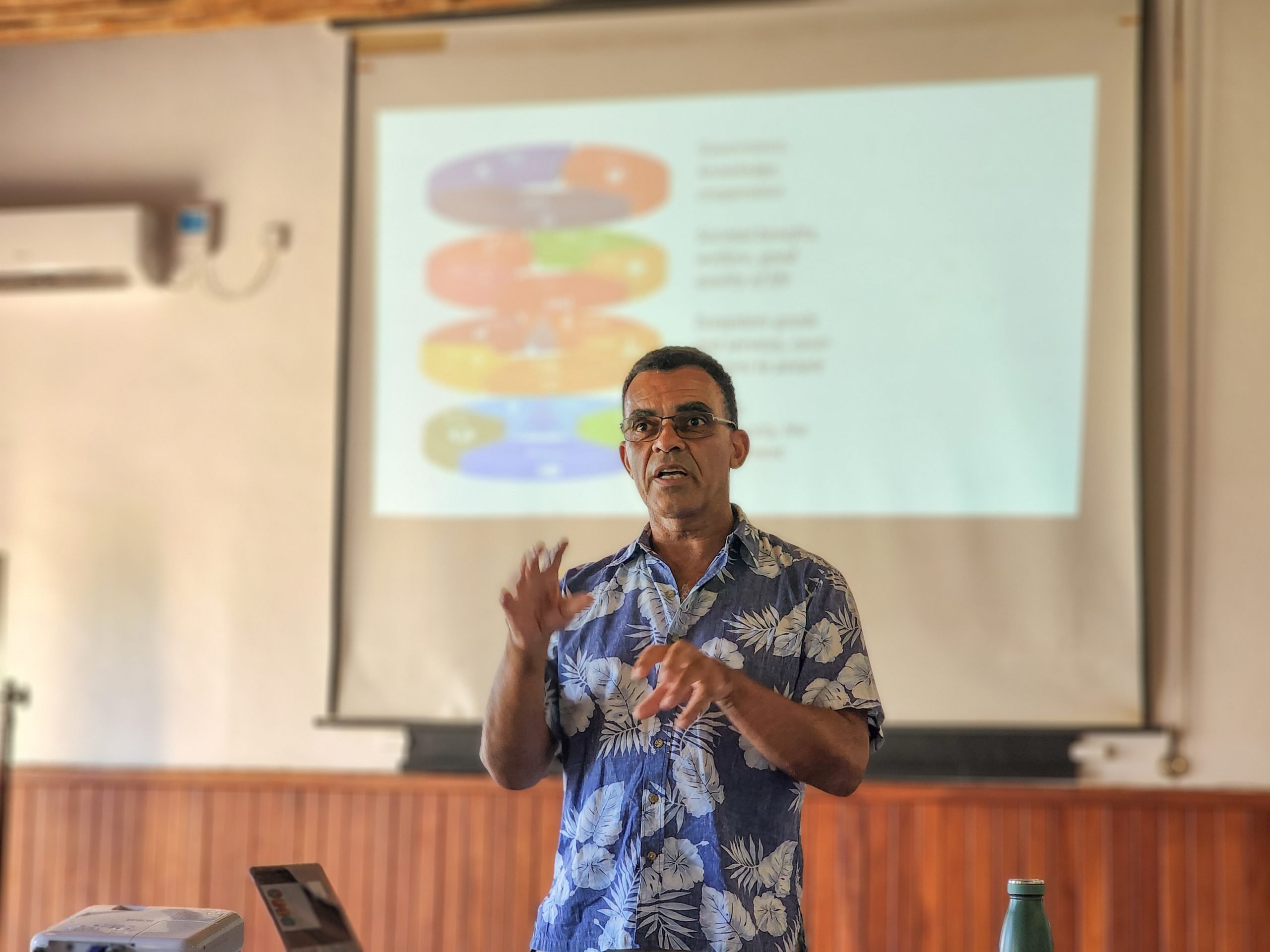 <p>David Obura says climate change and biodiversity loss are both driven by the same pressures: economic growth and overproduction (Image: CORDIO East Africa)</p>