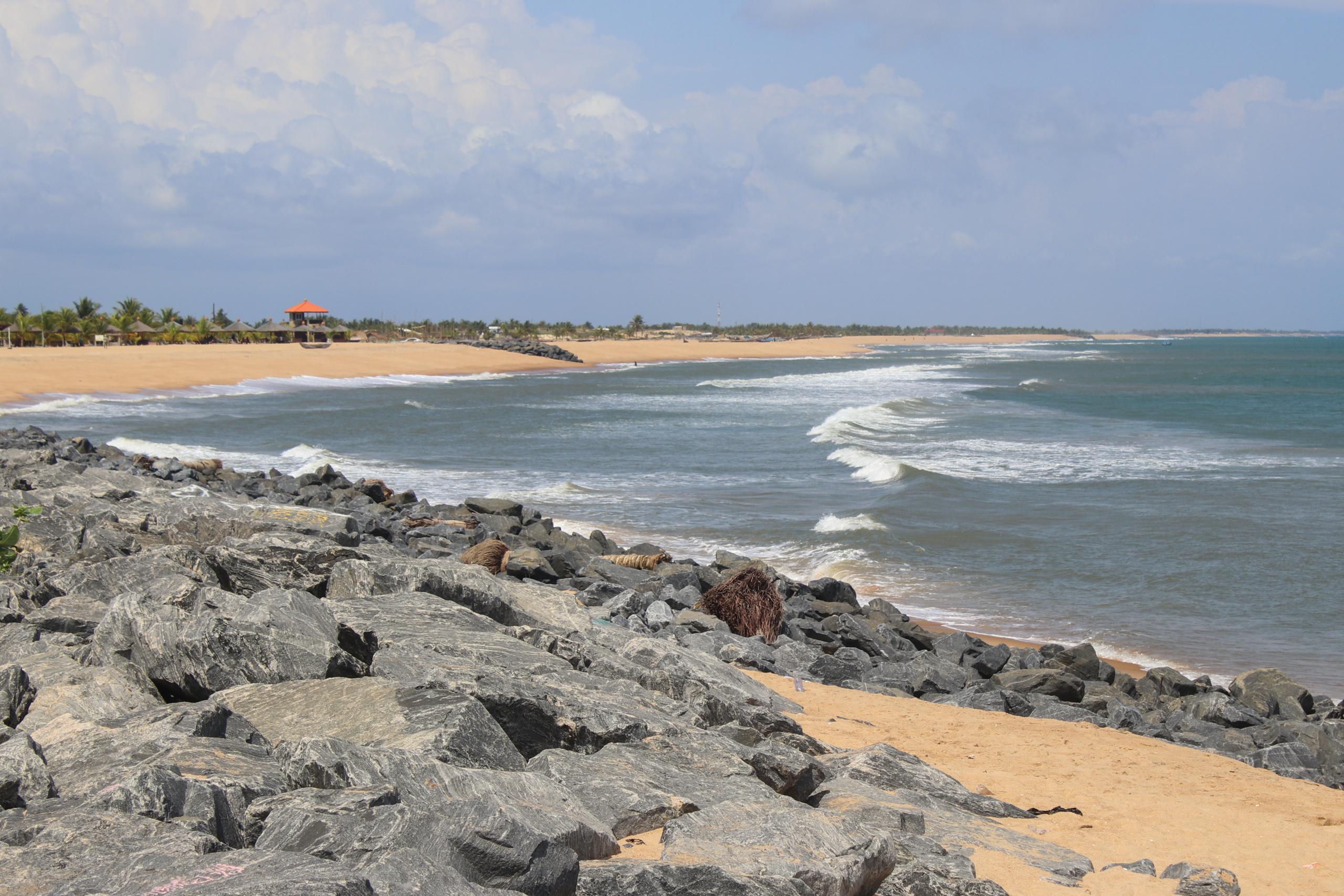 boulders on beach