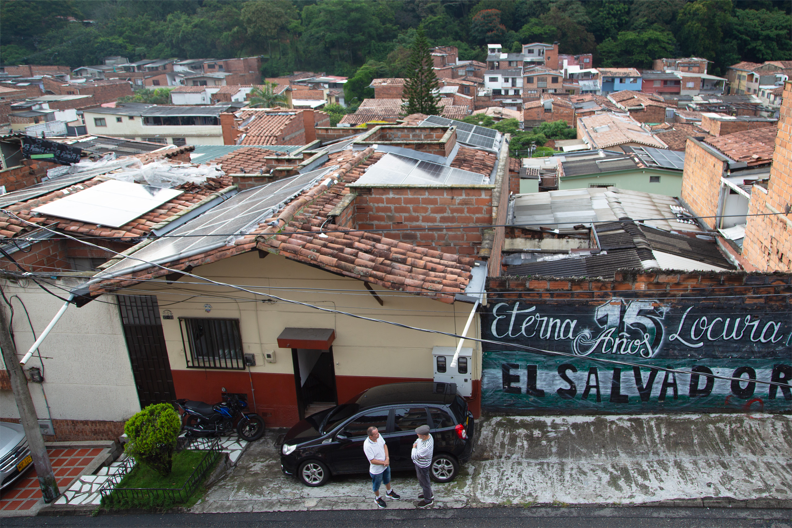 paneles solares en techos de casas