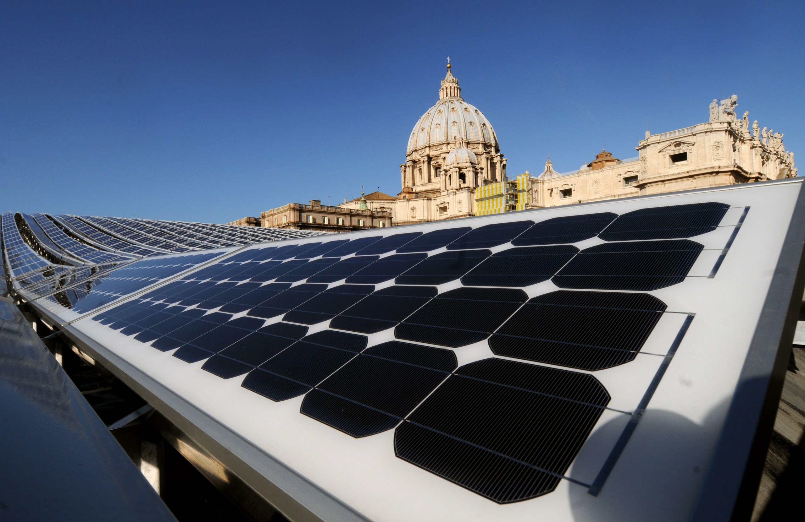 solar panels on roof 