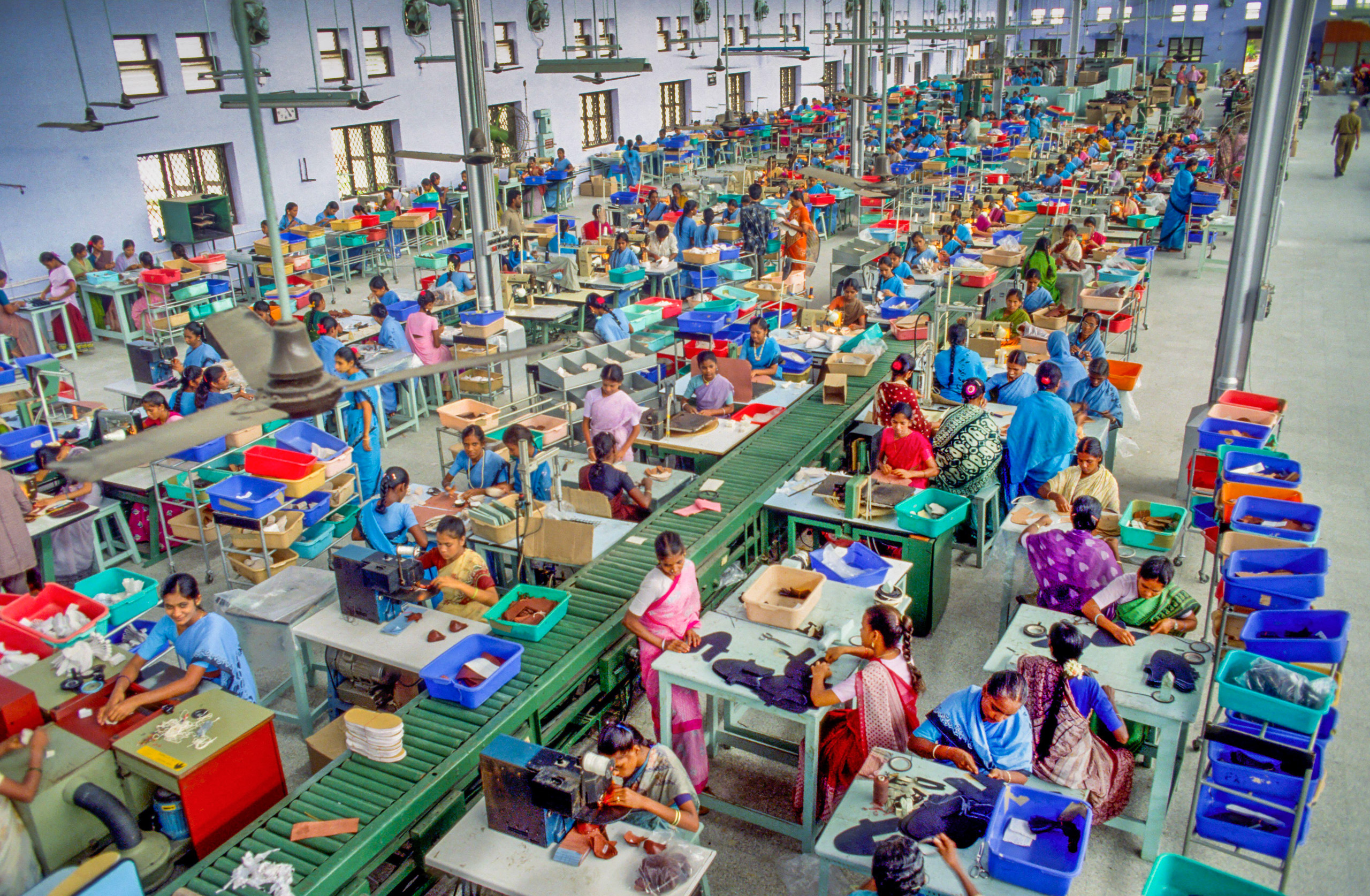 women working on factory floor