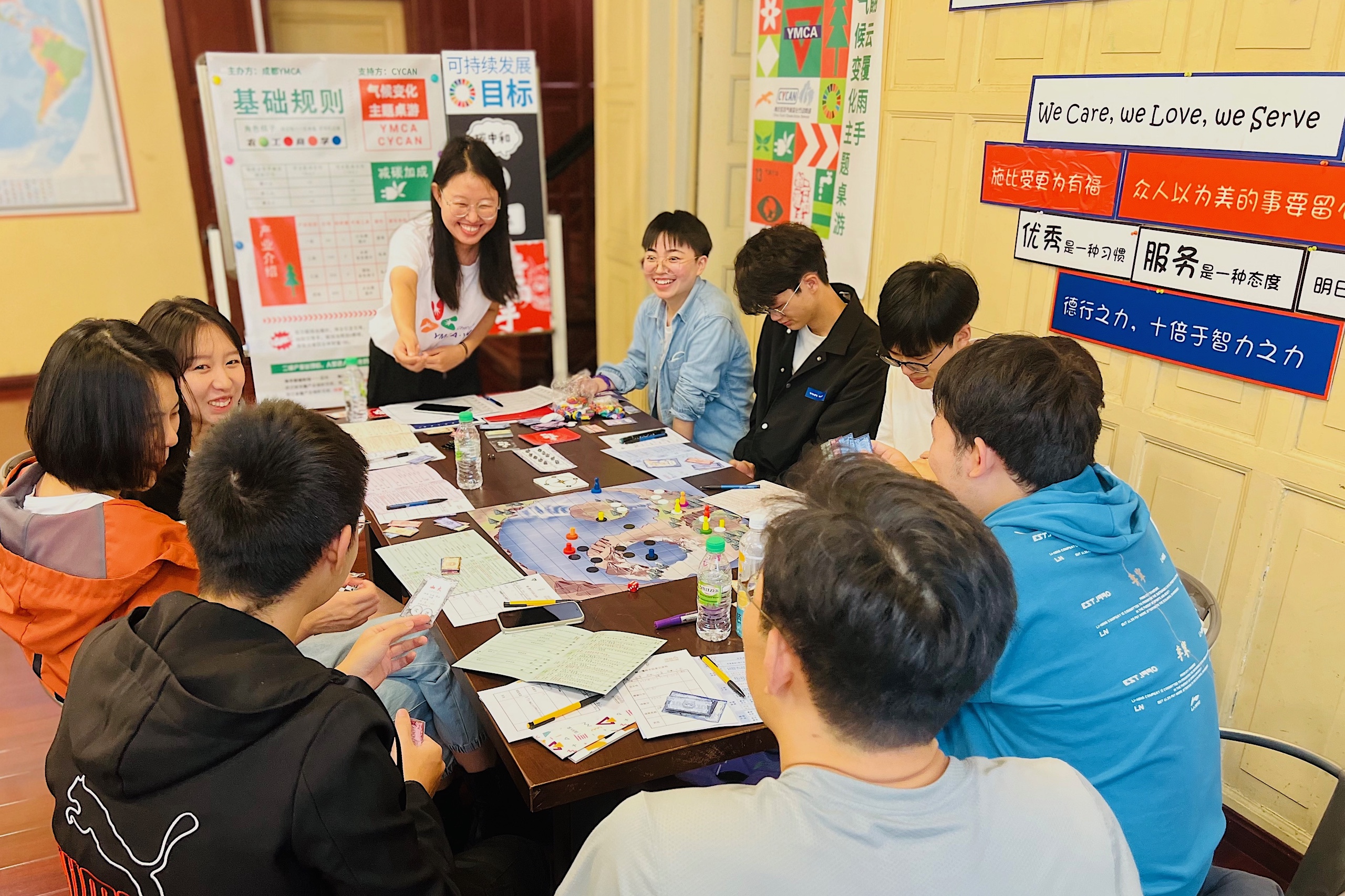 <p>A round of Bringer of Clouds and Rain organised and hosted by Li Zhou, who works on education for the YMCA in Chengdu (Image: Dai Ting)</p>