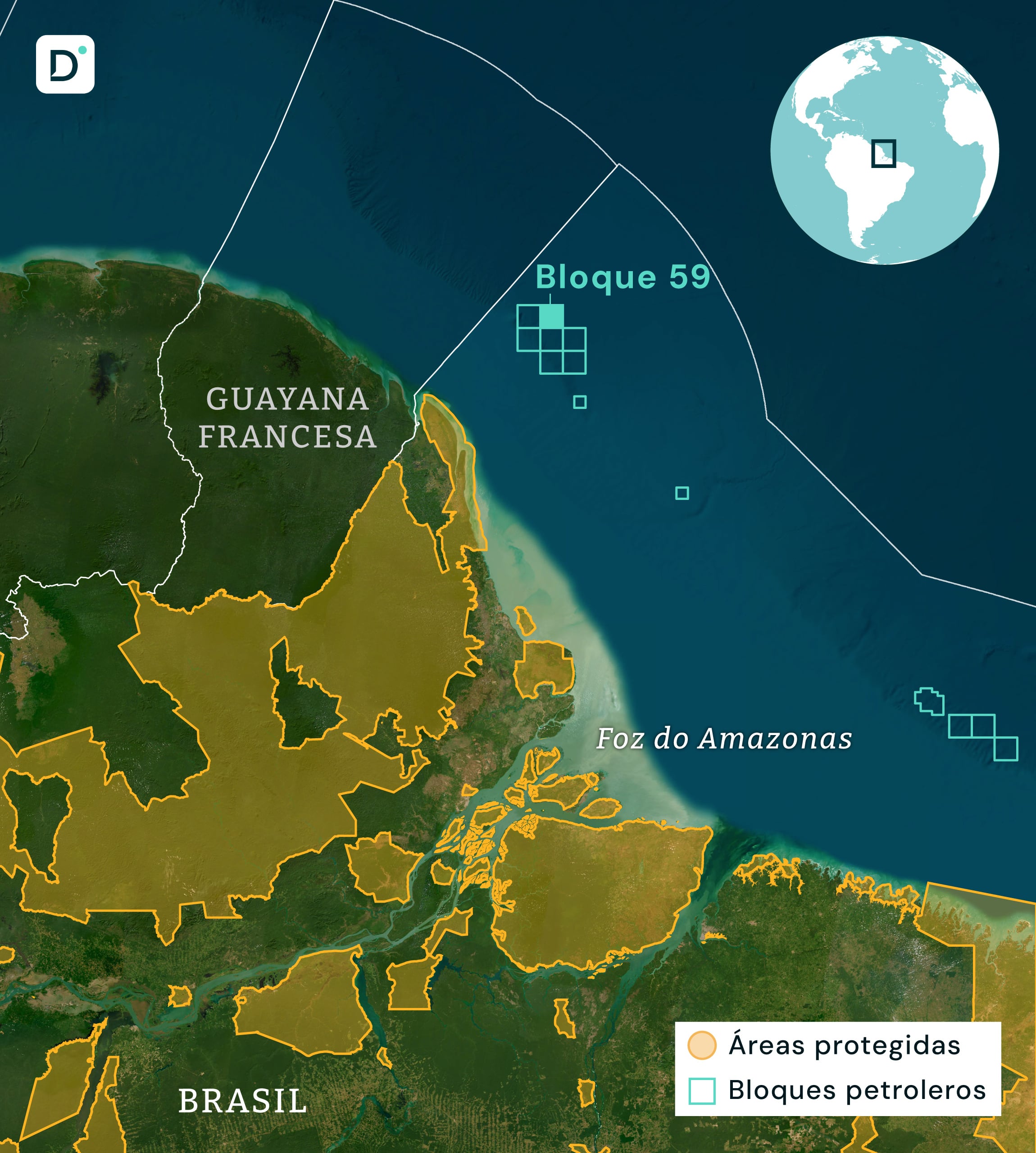 Mapa de Foz do Amazonas