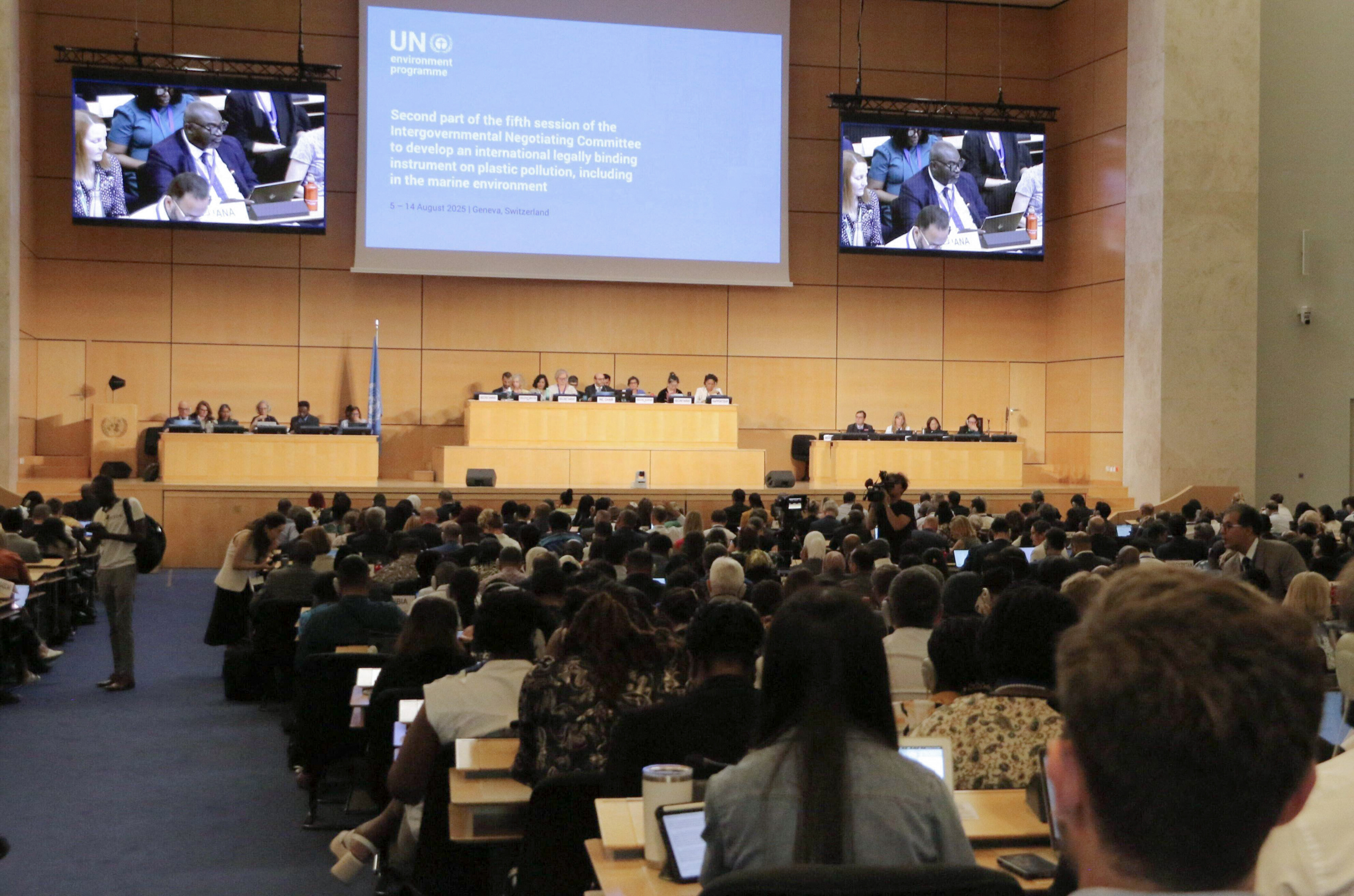 crowd watching presentation