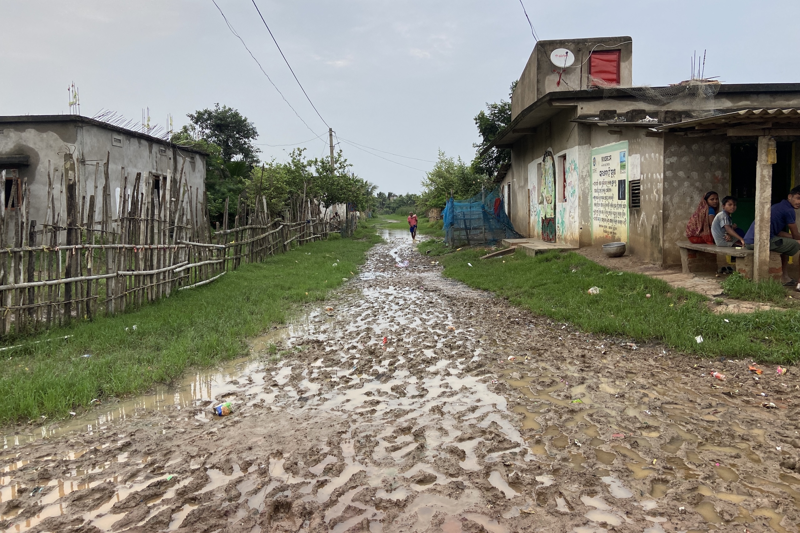 muddy and waterlogged path