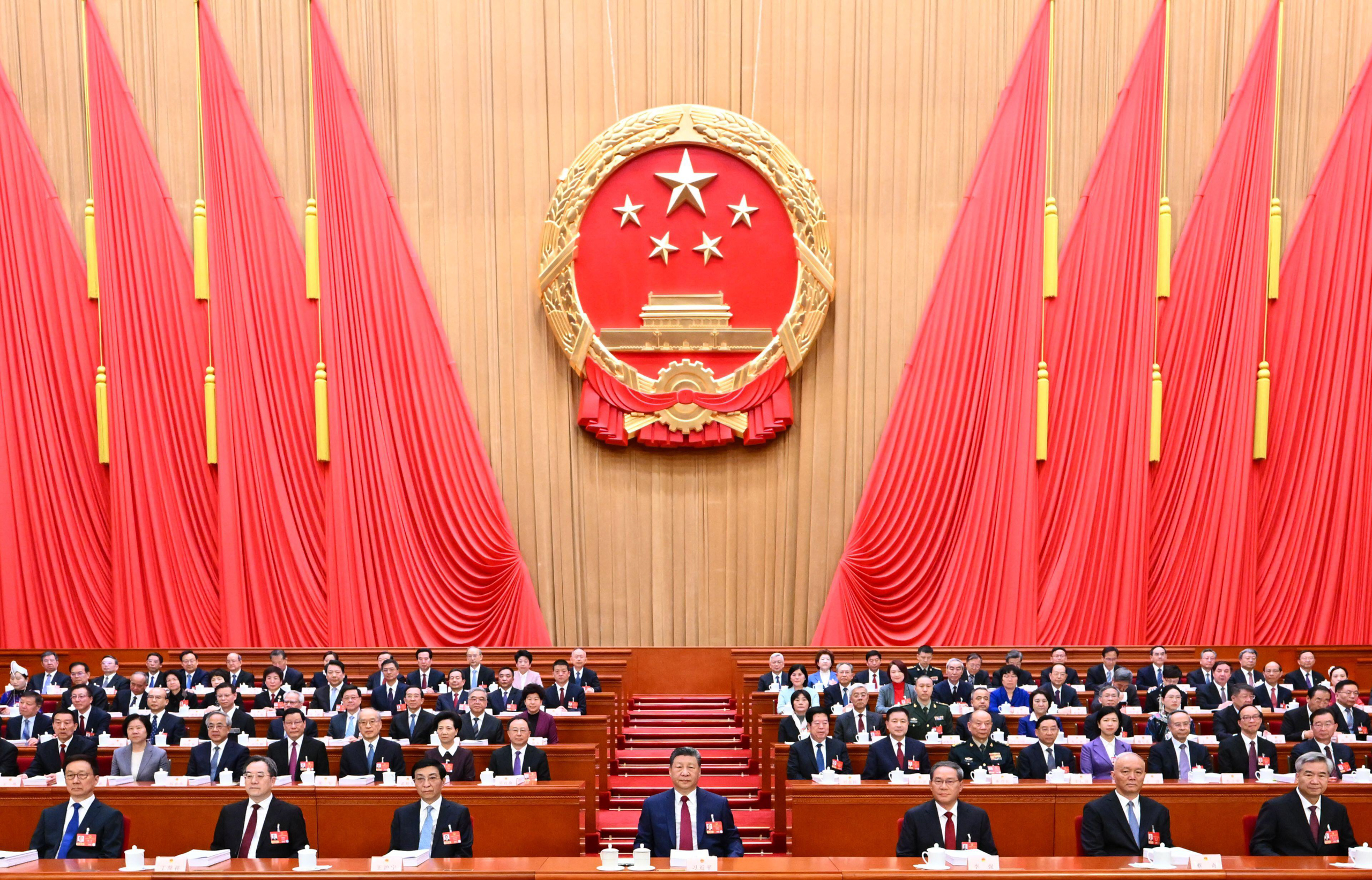 <p>In part due to economic uncertainty, no national emissions cap was announced at this year’s Two Sessions in Beijing (Image: Xie Huanchi / Xinhua / Alamy)</p>