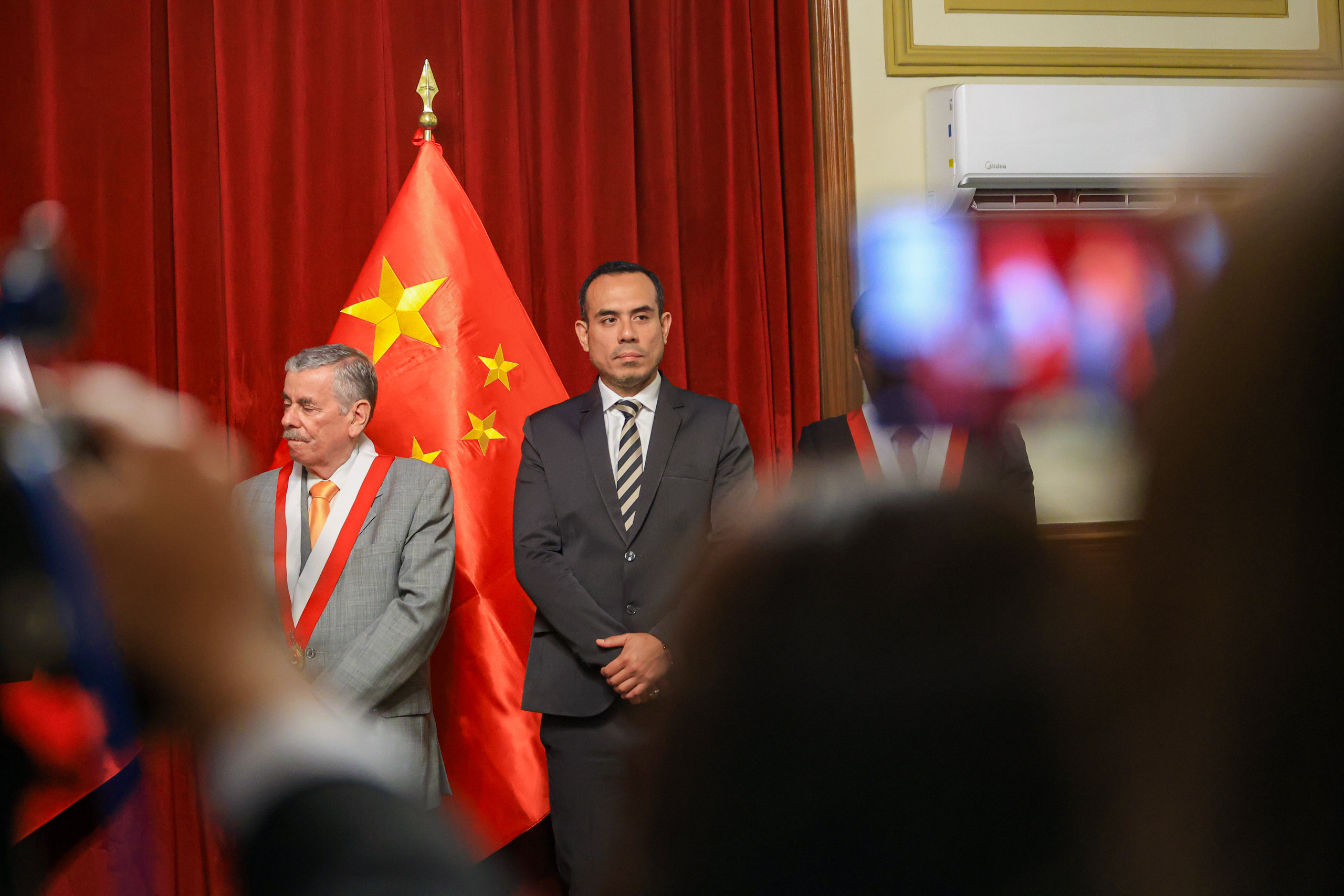 <p>In February 2026, José Jerí, centre, became the latest in a string of Peruvian presidents to be removed from office amid allegations of corruption (Image: <a href="https://www.flickr.com/photos/presidenciaperu/54994120254/in/album-72177720331036244">Presidencia Perú</a> / <a href="https://www.flickr.com/people/presidenciaperu/">Flickr</a>, <a href="https://creativecommons.org/licenses/by-nc-sa/4.0/deed.en">CC BY NC SA</a>)</p>