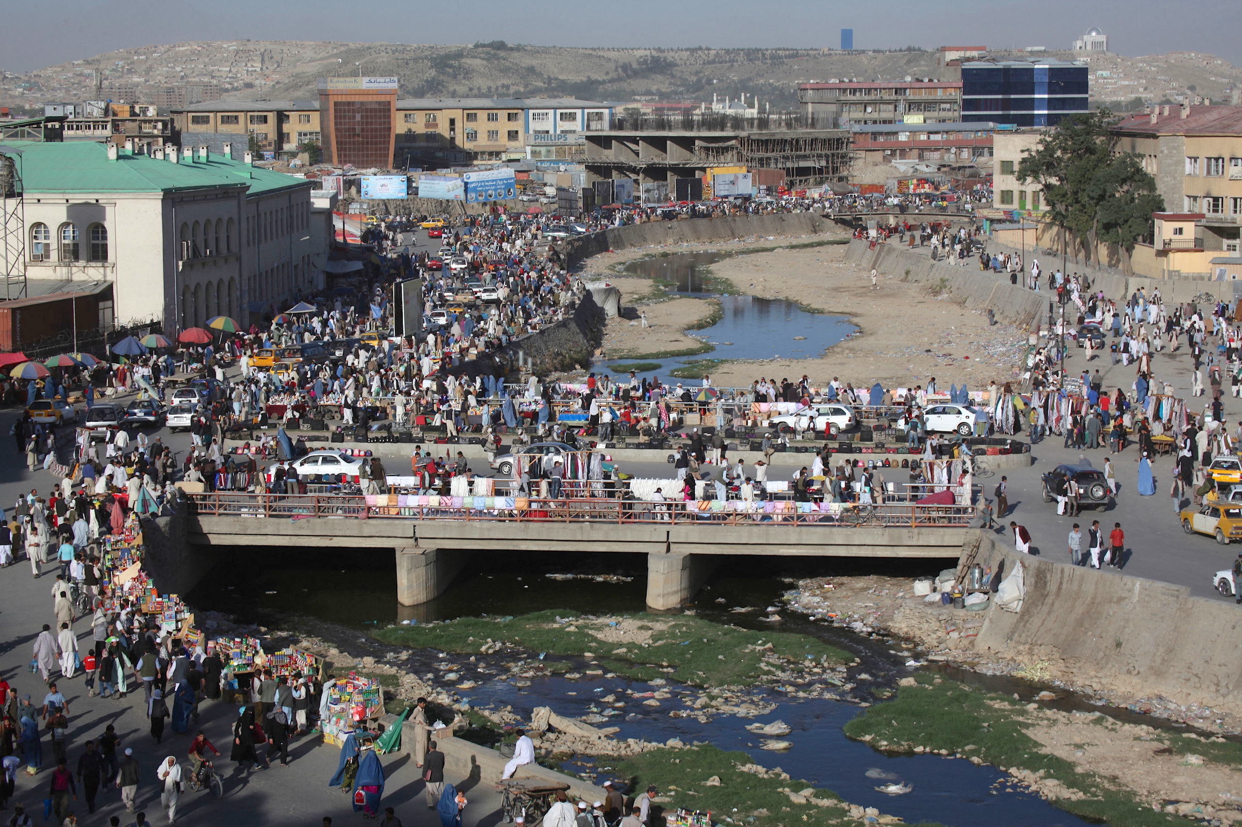 dried up kabul river