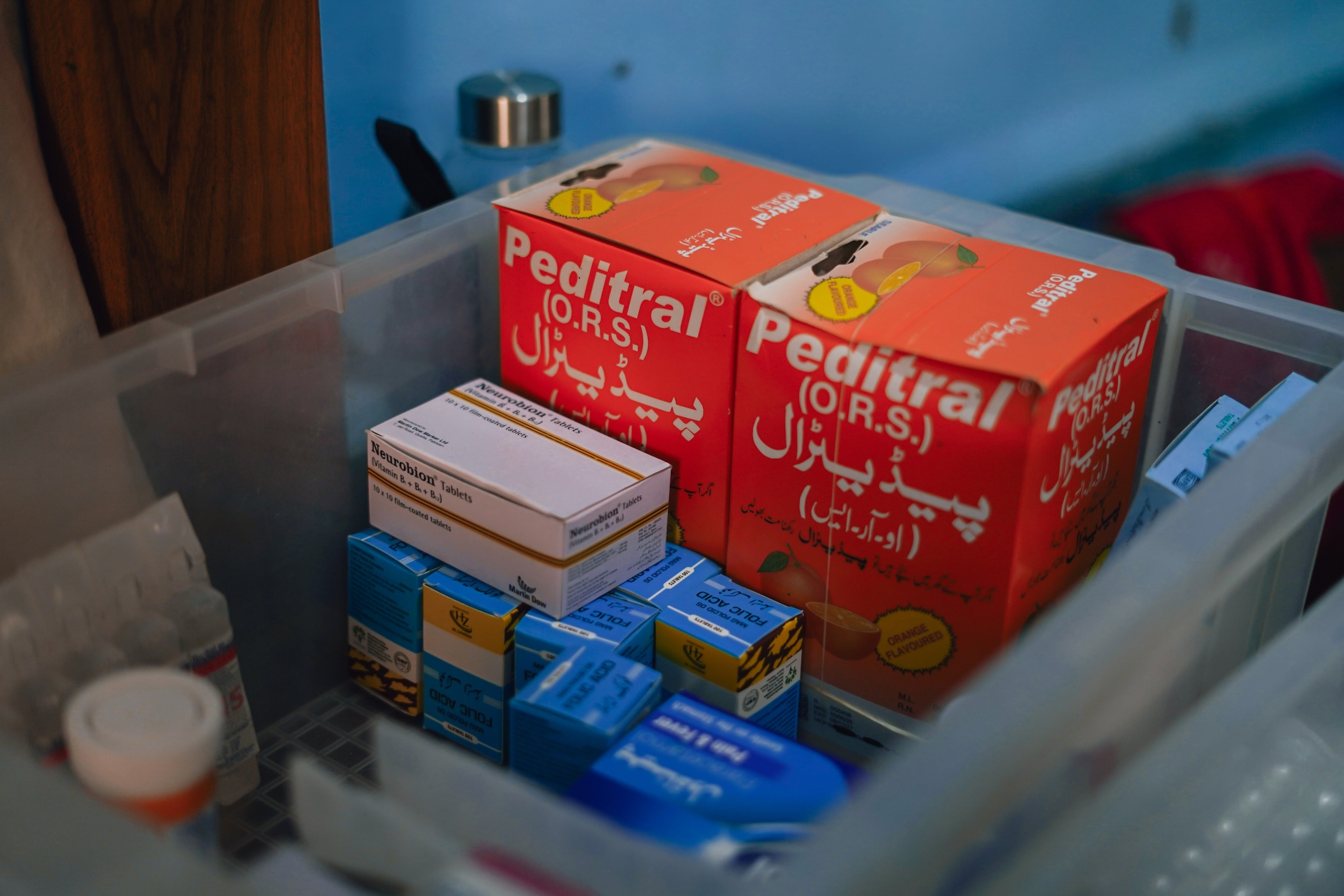 boxes of medicine