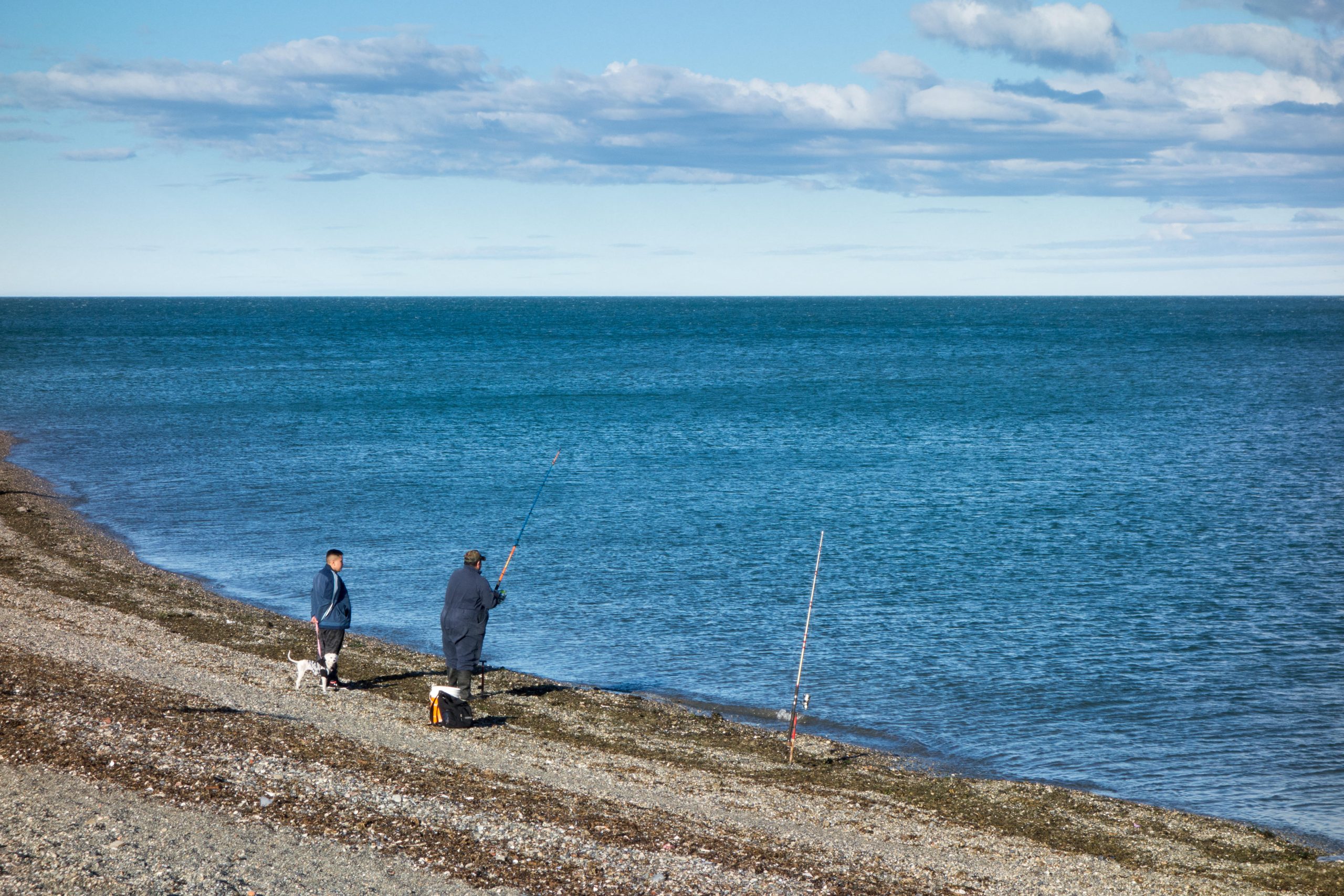 <p>Fishers at the beach in Río Grande, Tierra del Fuego, Argentina. This region is the closest to Antarctica, a continent of great scientific and environmental value and unexplored natural resources (Image: AlexCorv / Alamy)</p>