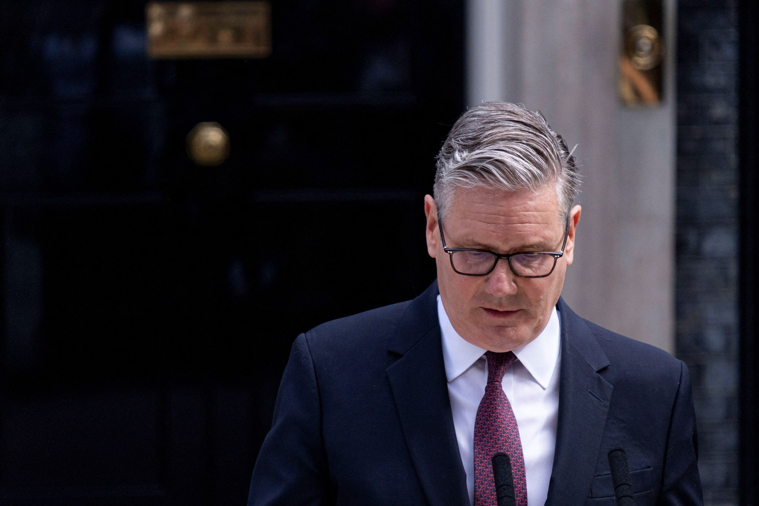 <p>Keir Starmer announces his resignation as UK prime minister outside 10 Downing Street, London (Image: Seiya Tanase / Alamy)</p>