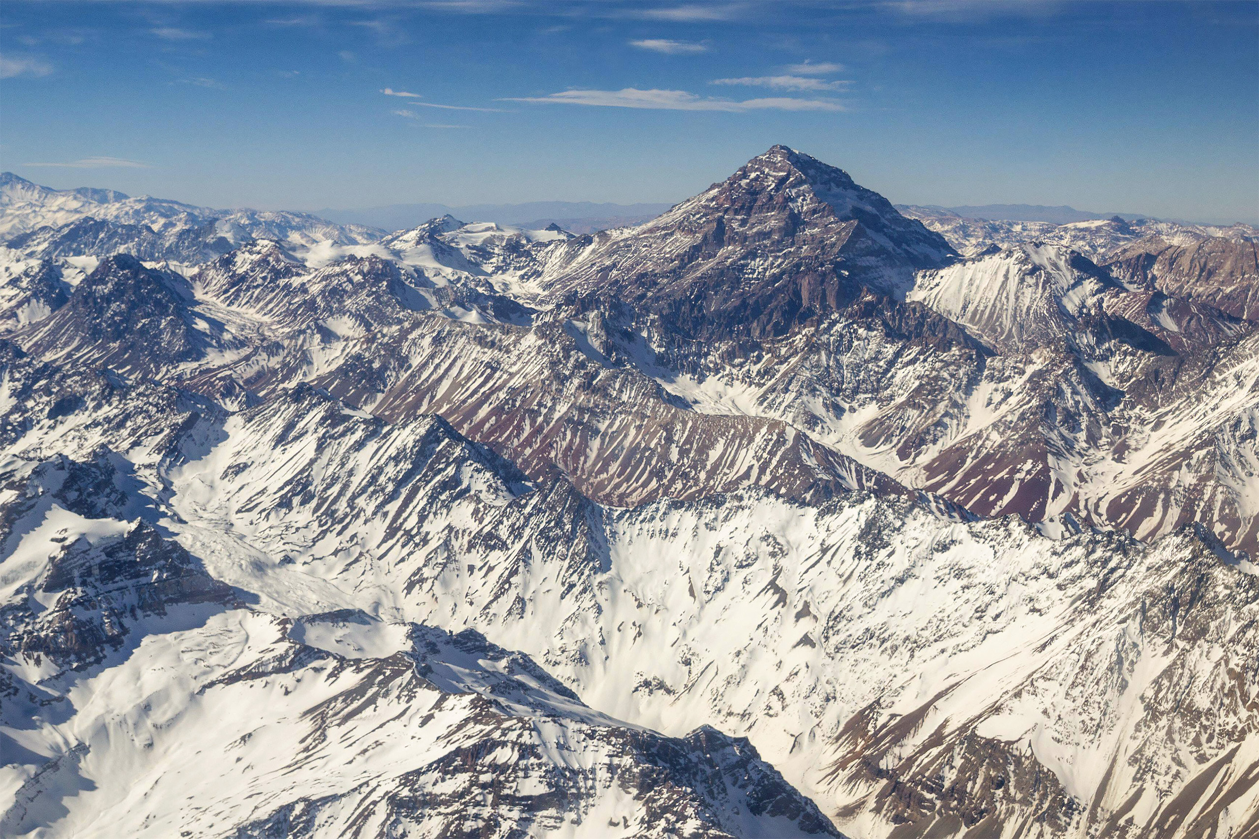 snow covered Aconcagua mountain