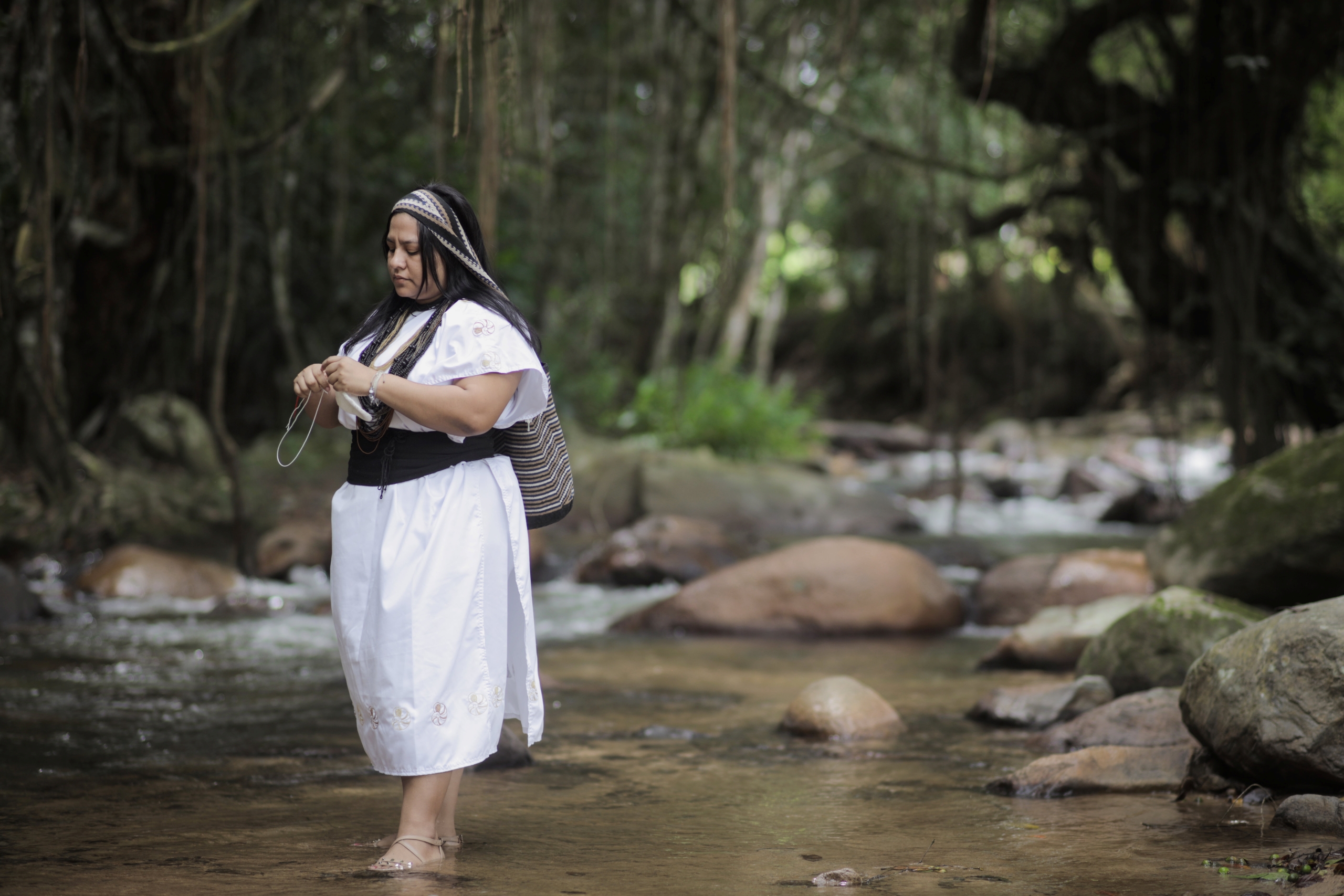 Yoraima Cristina Navarro Izquierdo, líder do povo indígena Arhuaco na Sierra Nevada de Santa Marta