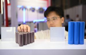 man observing battery packs