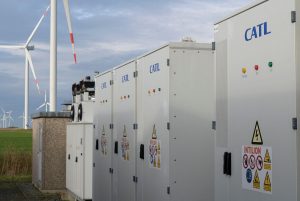 large battery storage station