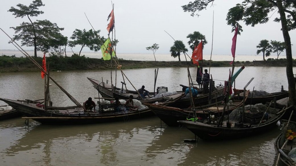 The boats of the fishermen are generally owned by moneylenders [image by Zobaidur Rahman]