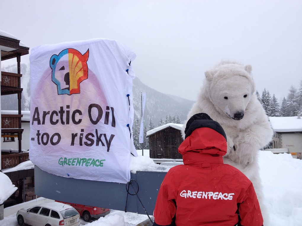 Obama's action on Arctic oil and other issues is not that great [image by Greenpeace]