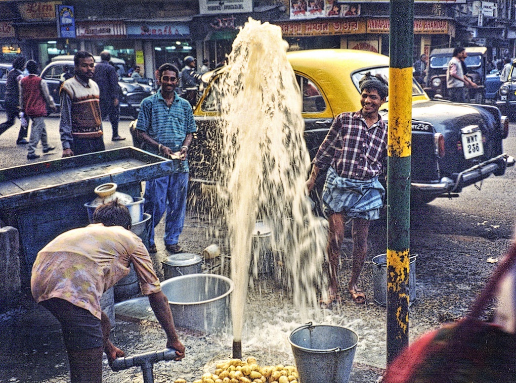 A water hydrant, or stand-post, in Kolkata [image by Eric Parker/Flickr]