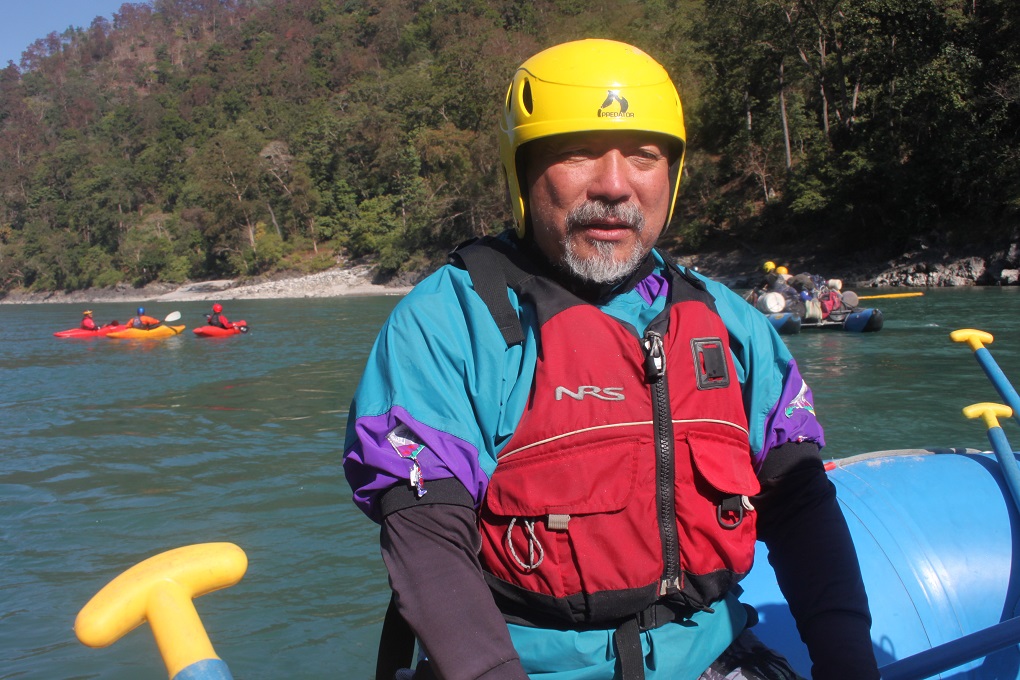 Megh Ale, a renowned river conservationist from Nepal who led the expedition