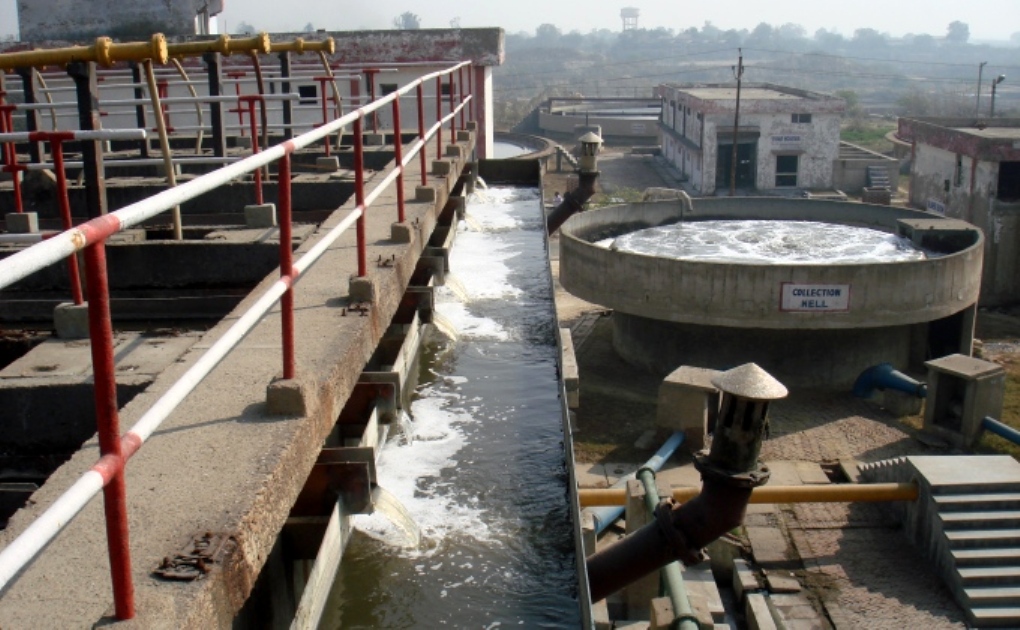 The 36 million litres daily common effluent treatment plant often performs below capacity [image by Juhi Chaudhary]