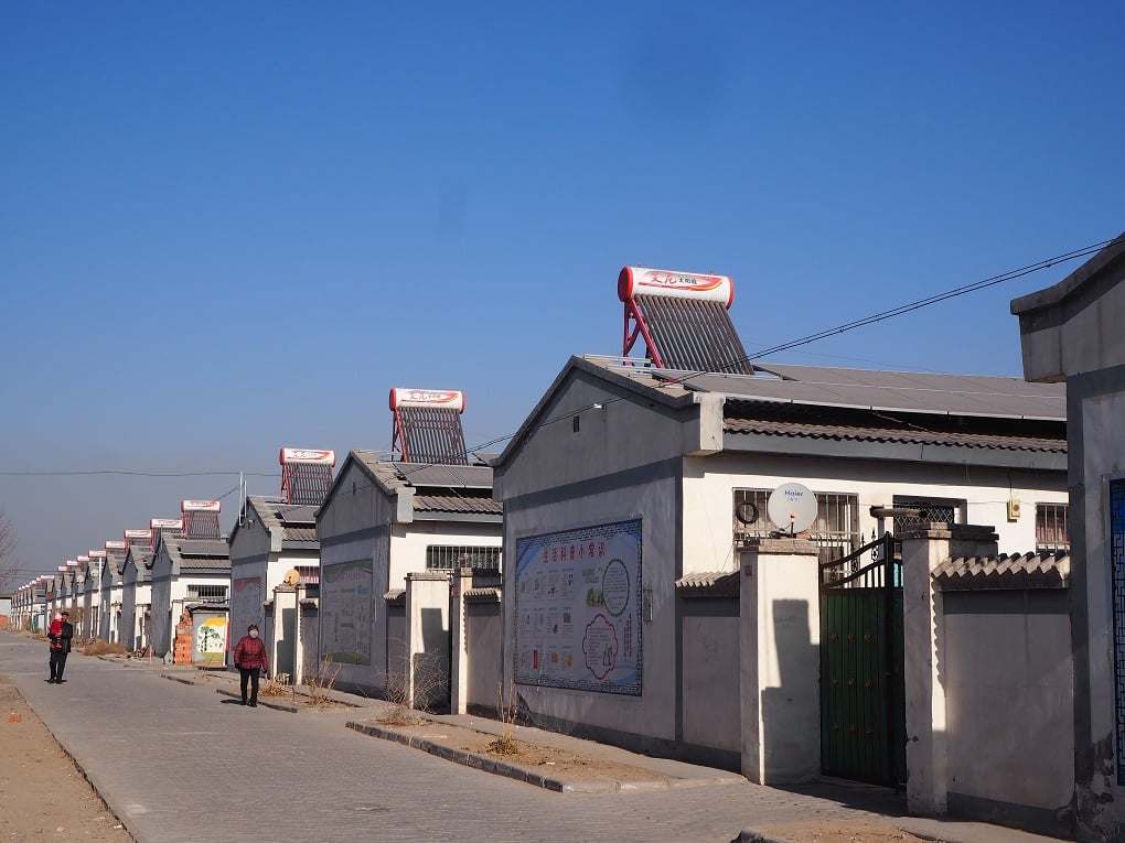 Many people have been relocated from Xiji to the new village of Xinrong near the capital Yinchuan [image by Kang Ning]