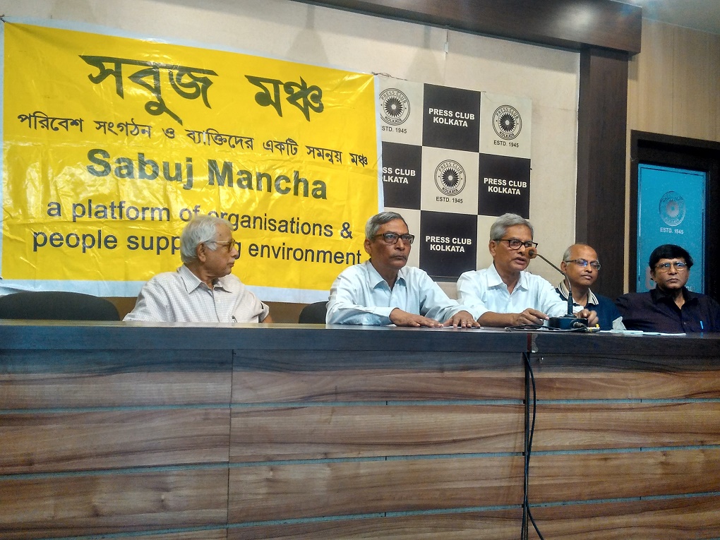 A meeting of Sabuj Mancha, an association of civil society organisations [image by Jayanta Basu]